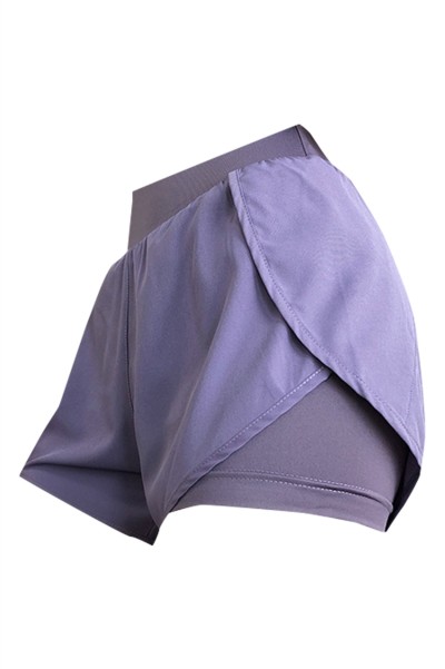Fitness shorts women's anti-glare running loose quick-drying sports pants high waist fake two-piece yoga hot pants sports hot pants sports wide pants high waist sports pants SKSP030 detail view-19